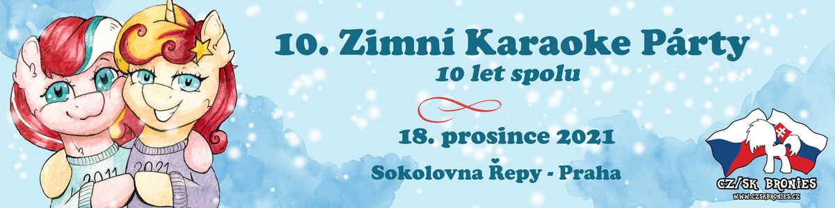 Zimní Karaoke party 2021 - banner; art by Light