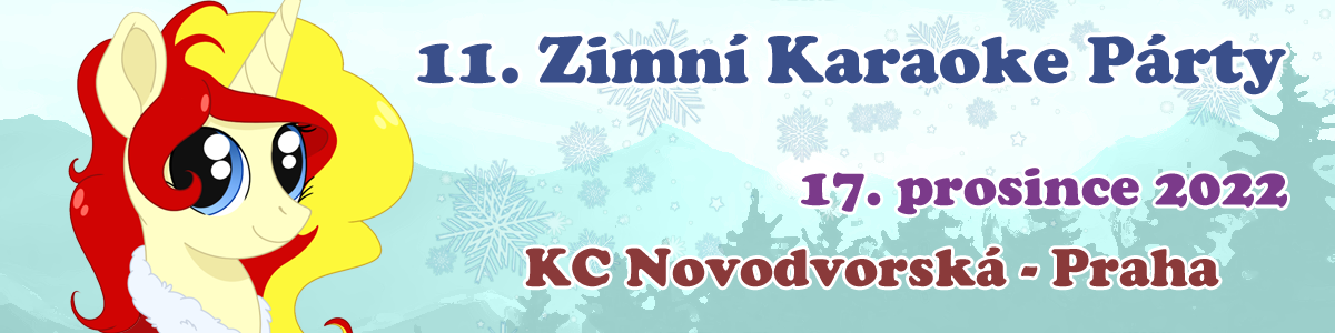 Zimní Karaoke party 2022 - banner; autor: Wander Fox