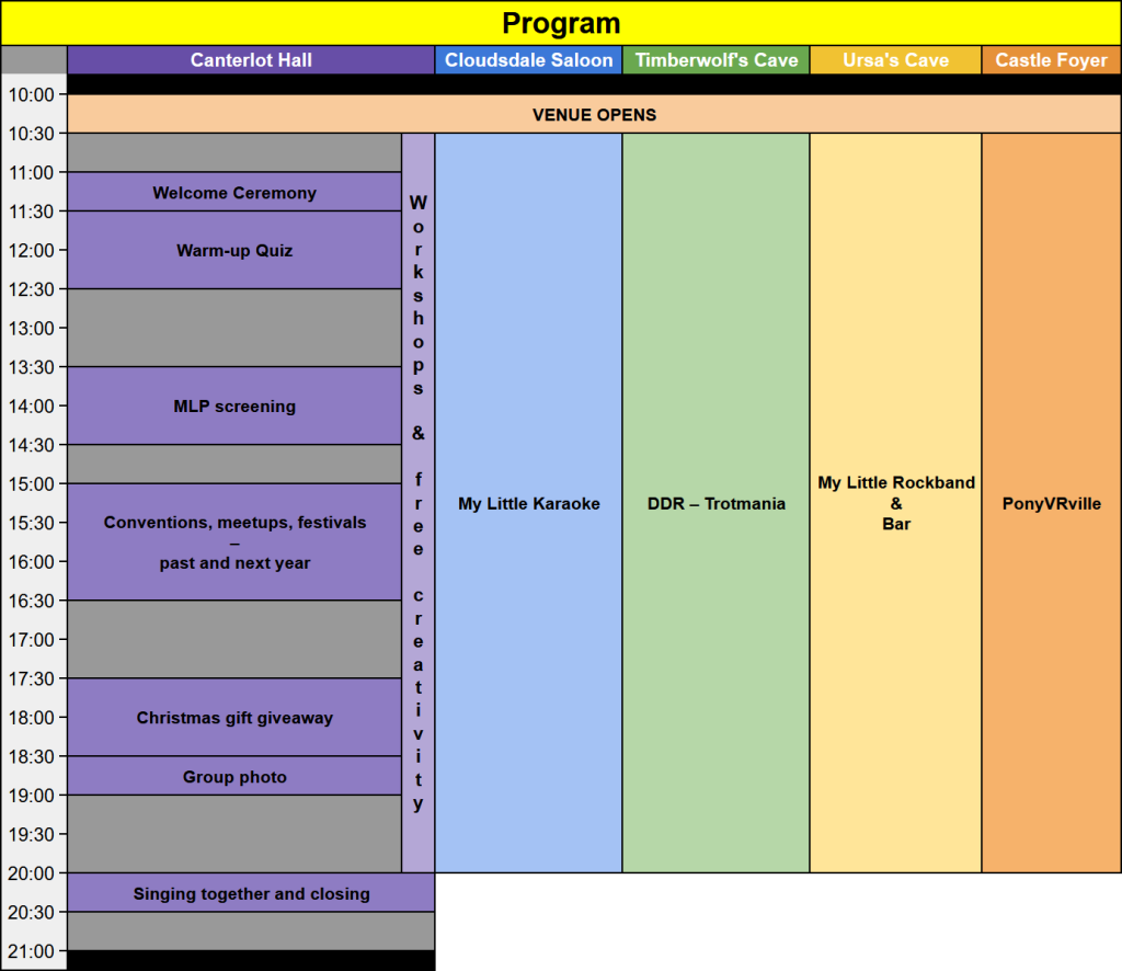 Winter Karaoke party 2025 - Program